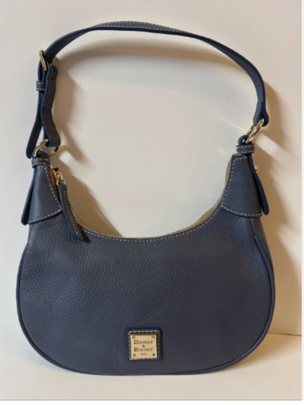 Dooney & Bourke Luca Leather Large Hobo-Graphite-NEW-A715692